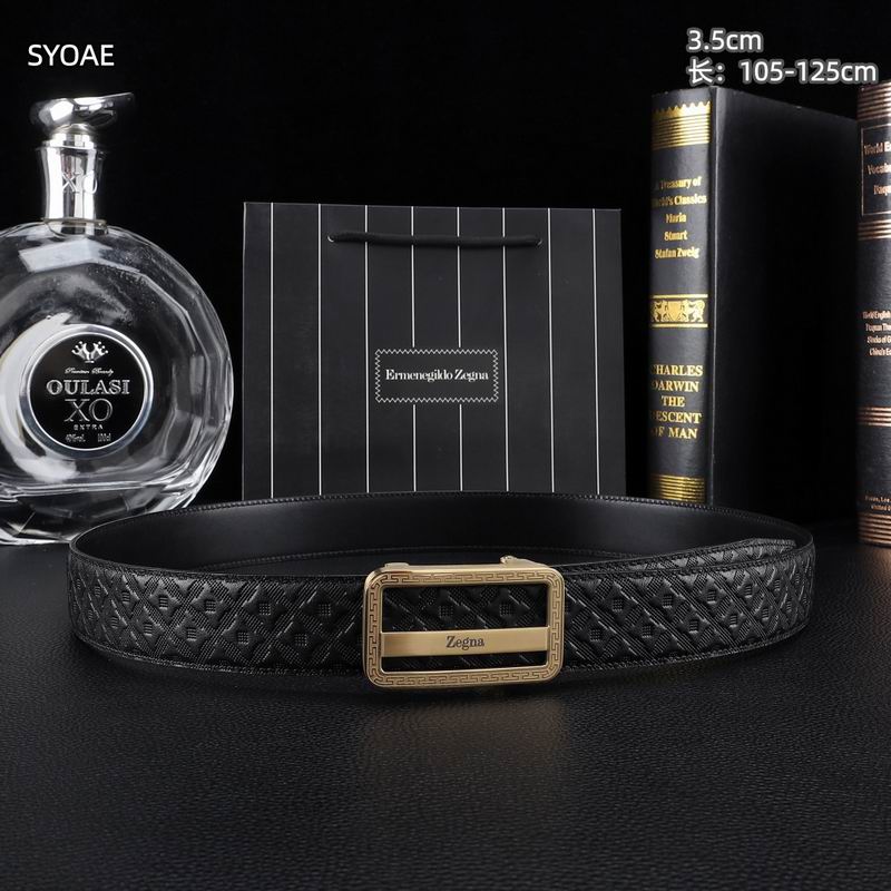 Zegna belt 35mm(自动扣）X105-125cm 8L (51)