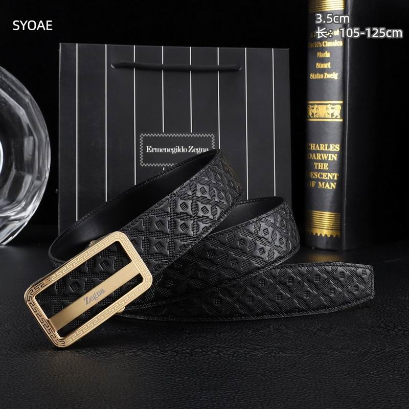 Zegna belt 35mm(自动扣）X105-125cm 8L (53)