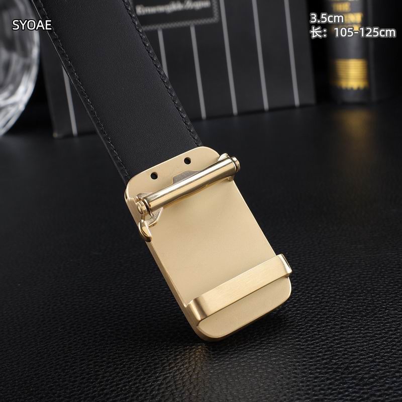 Zegna belt 35mm(自动扣）X105-125cm 8L (54)