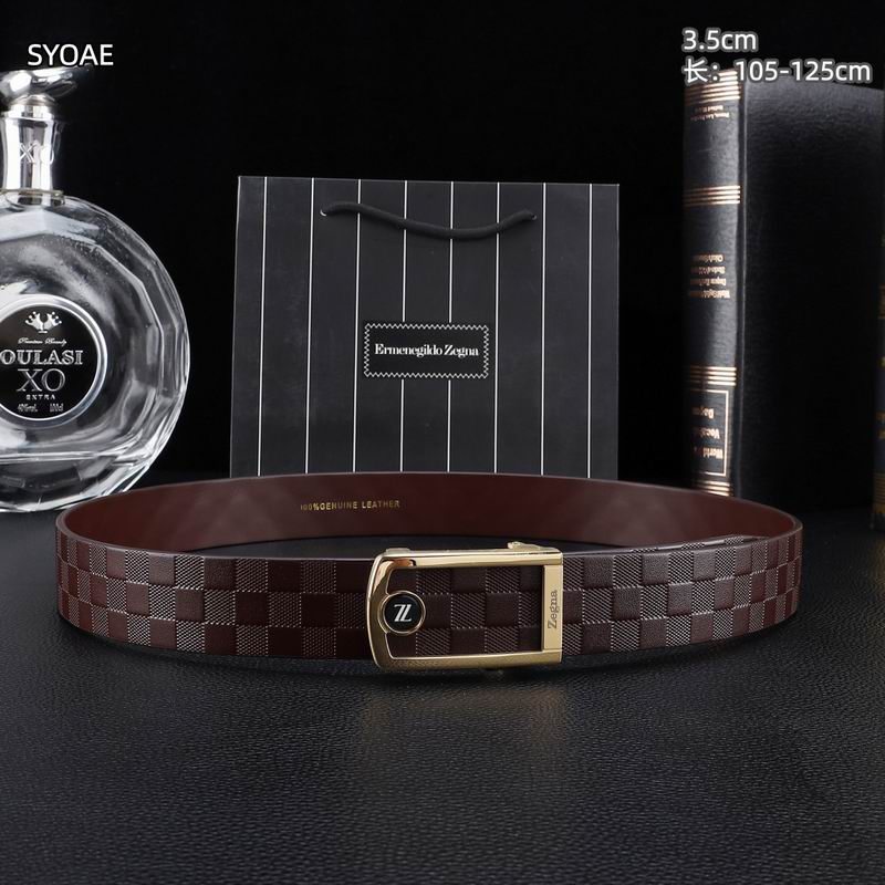Zegna belt 35mm(自动扣）X105-125cm 8L (6)