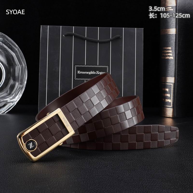 Zegna belt 35mm(自动扣）X105-125cm 8L (8)