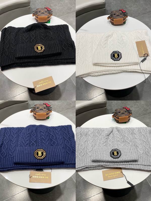 Burberry scarf hat (182)