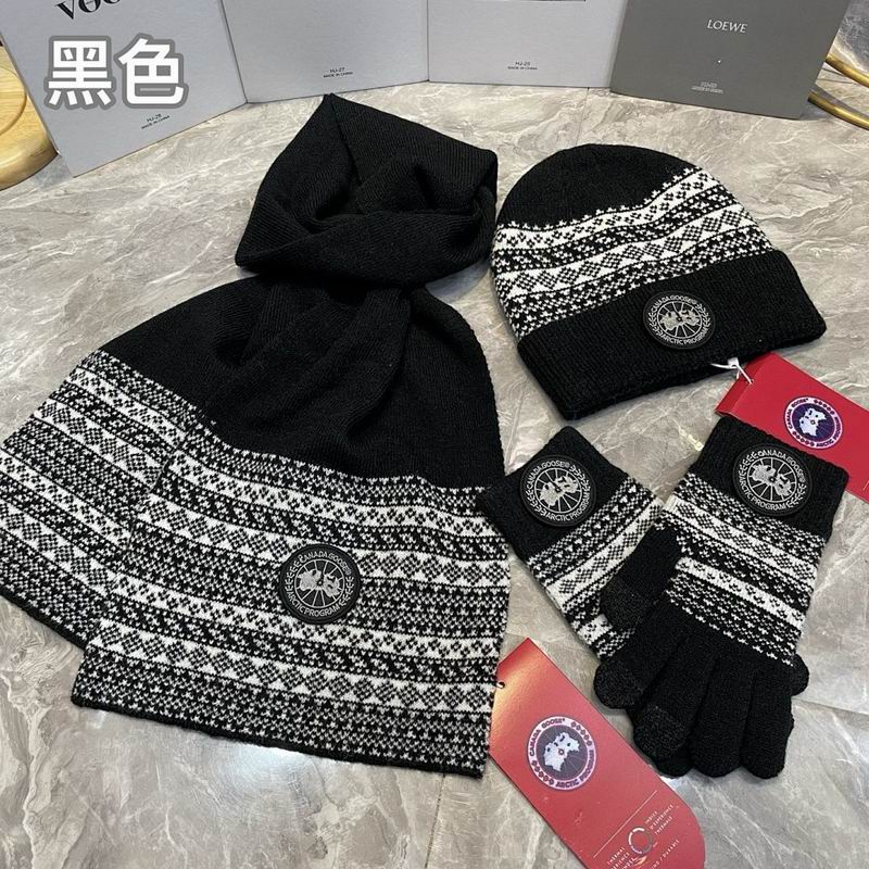 Canada Goose Scarf Hat Gloves hm (13)