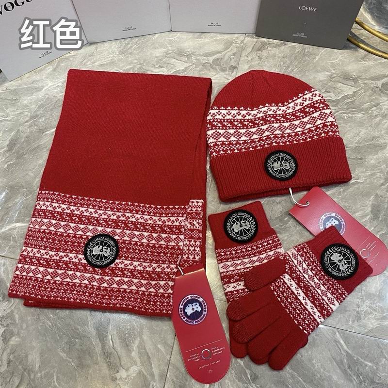 Canada Goose Scarf Hat Gloves hm (15)