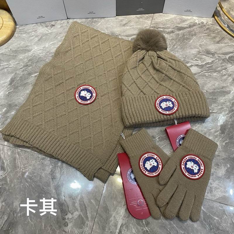 Canada Goose Scarf Hat Gloves hm (18)