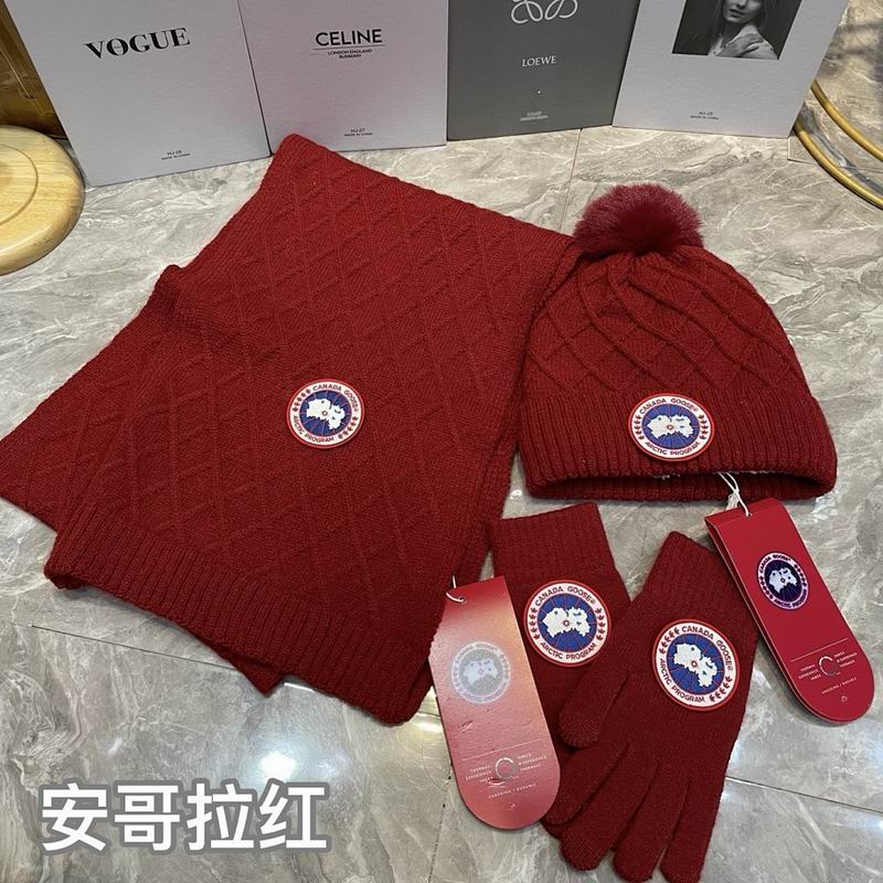 Canada Goose Scarf Hat Gloves hm (19)