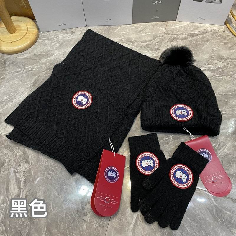 Canada Goose Scarf Hat Gloves hm (22)