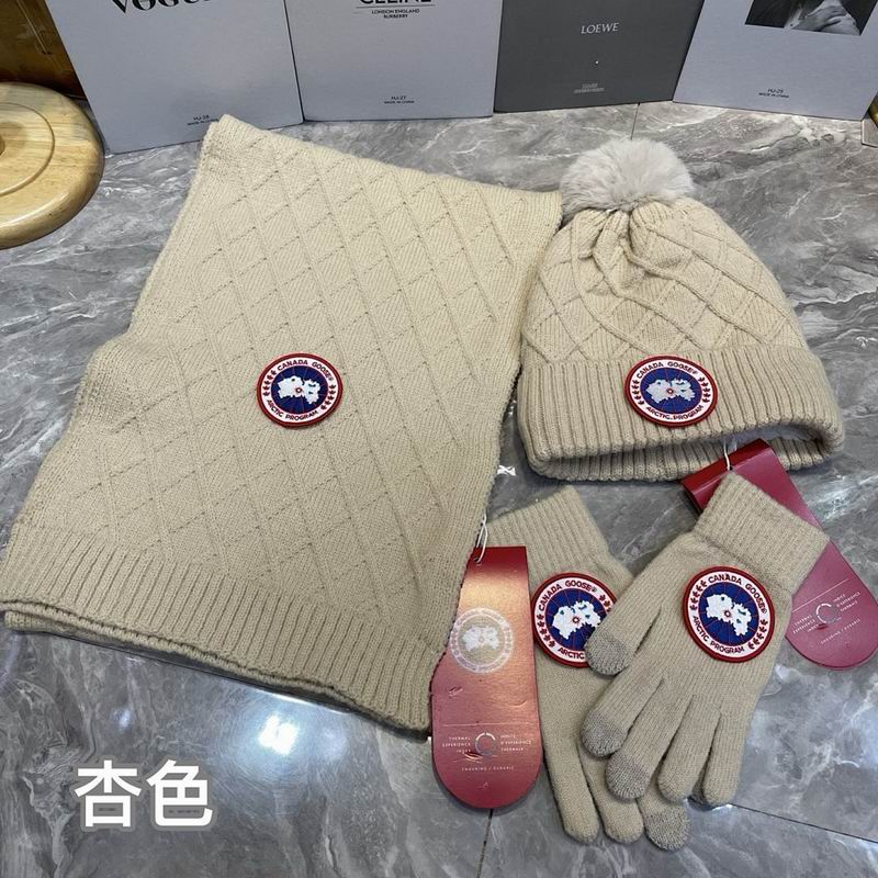 Canada Goose Scarf Hat Gloves hm (24)
