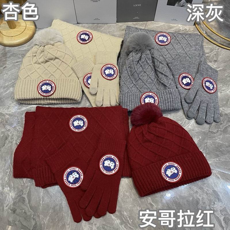 Canada Goose Scarf Hat Gloves hm (25)
