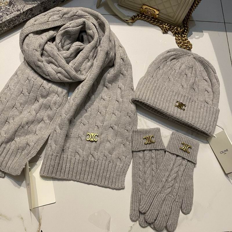 Celine Scarf Hat Gloves hm (8)