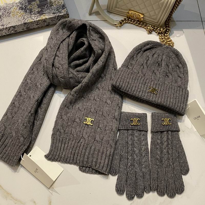 Celine Scarf Hat Gloves hm (9)