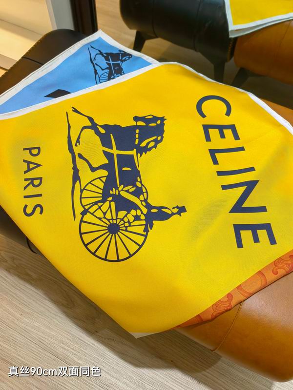 Celine silk Scarf 90X90cm  E02 (1)