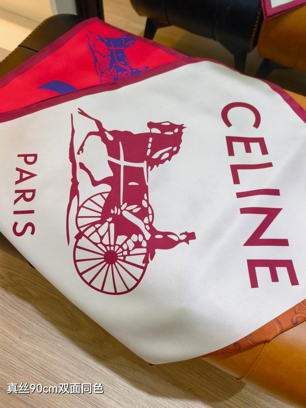 Celine silk Scarf 90X90cm  E02 (11)