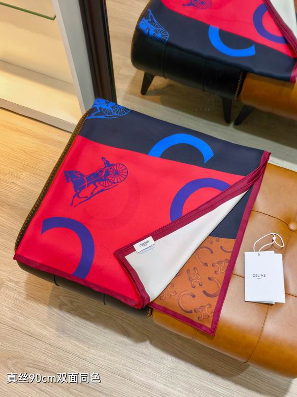 Celine silk Scarf 90X90cm  E02 (13)