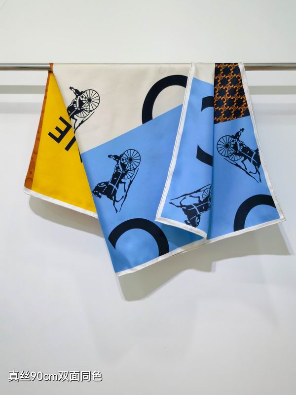 Celine silk Scarf 90X90cm  E02 (19)