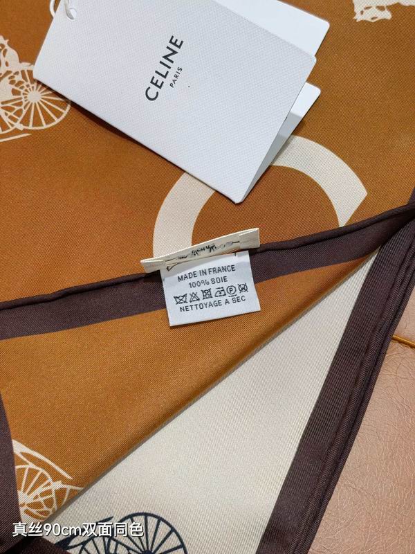 Celine silk scarf 90X90cm E06 (13)