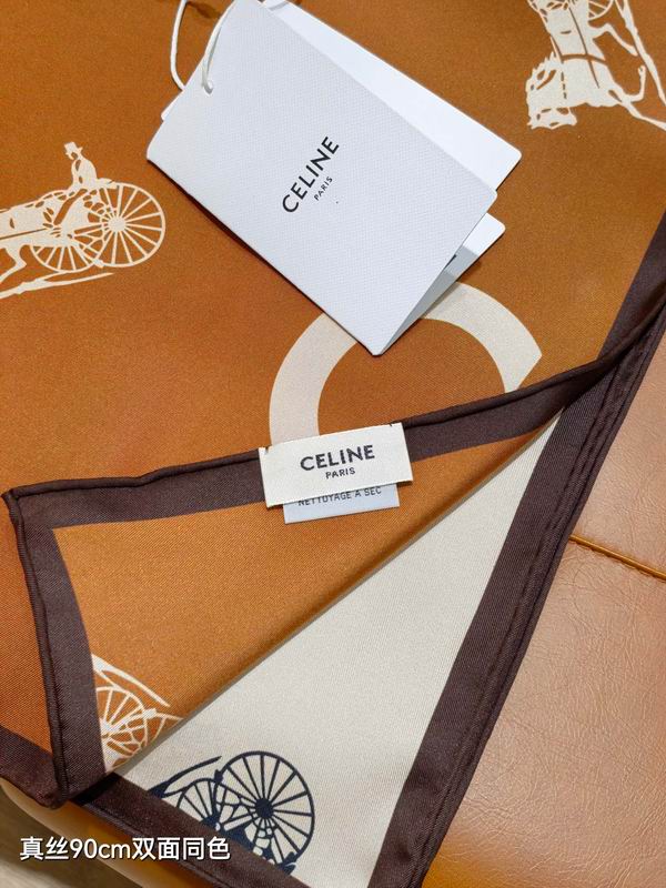 Celine silk scarf 90X90cm E06 (14)