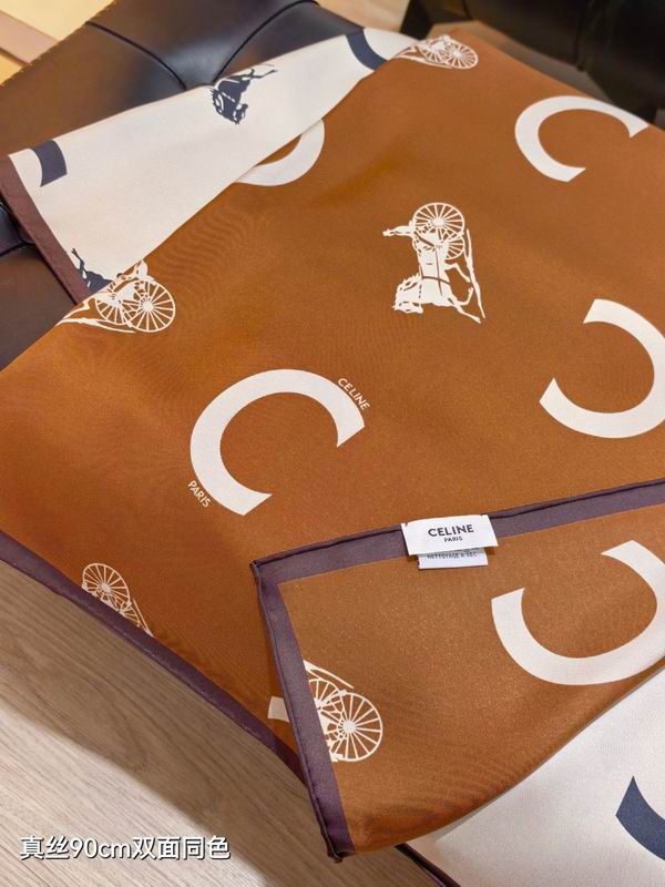Celine silk scarf 90X90cm E06 (15)
