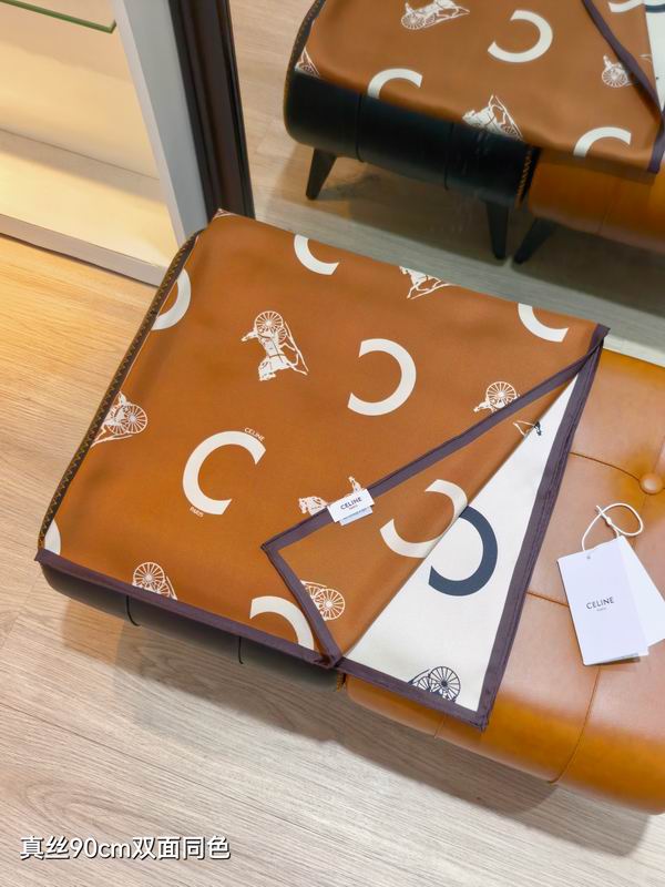 Celine silk scarf 90X90cm E06 (17)