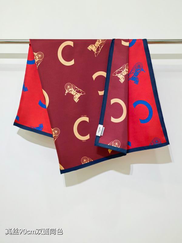 Celine silk scarf 90X90cm E06 (2)
