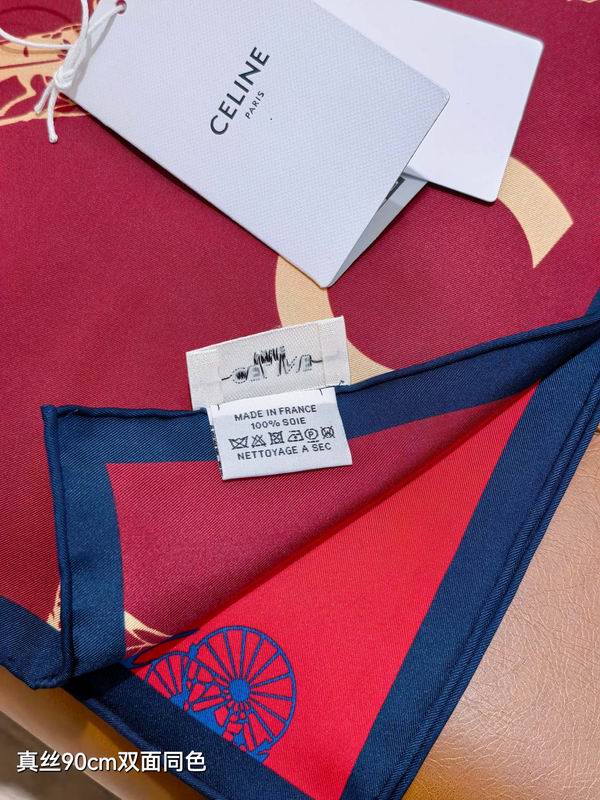 Celine silk scarf 90X90cm E06 (3)