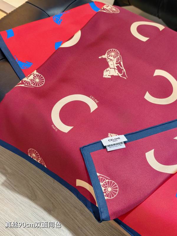 Celine silk scarf 90X90cm E06 (5)