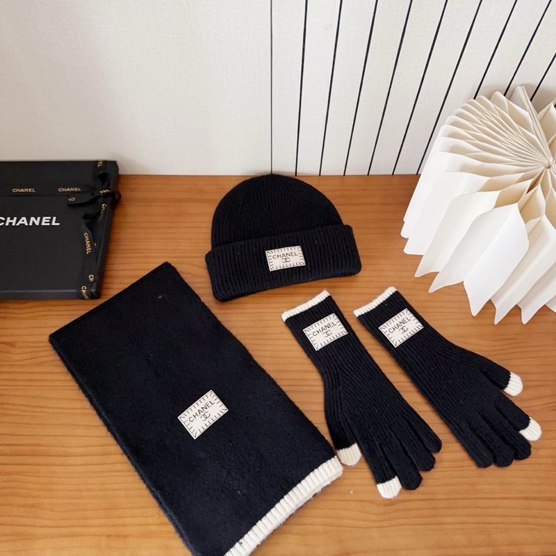 Chanel Scarf Hat Gloves (127)