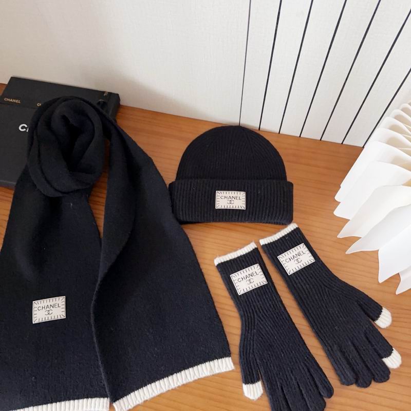 Chanel Scarf Hat Gloves (131)
