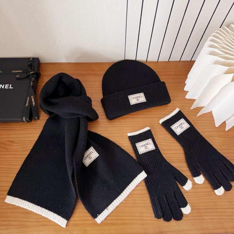 Chanel Scarf Hat Gloves (134)