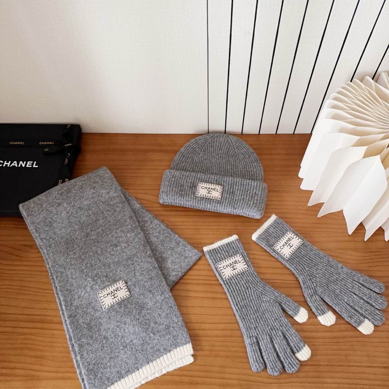 Chanel Scarf Hat Gloves (137)