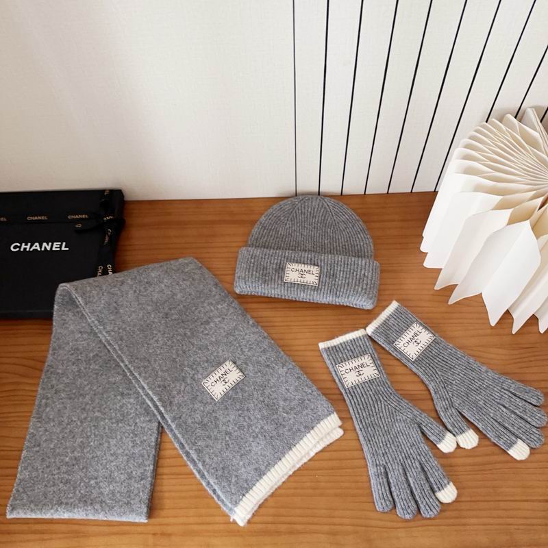 Chanel Scarf Hat Gloves (138)