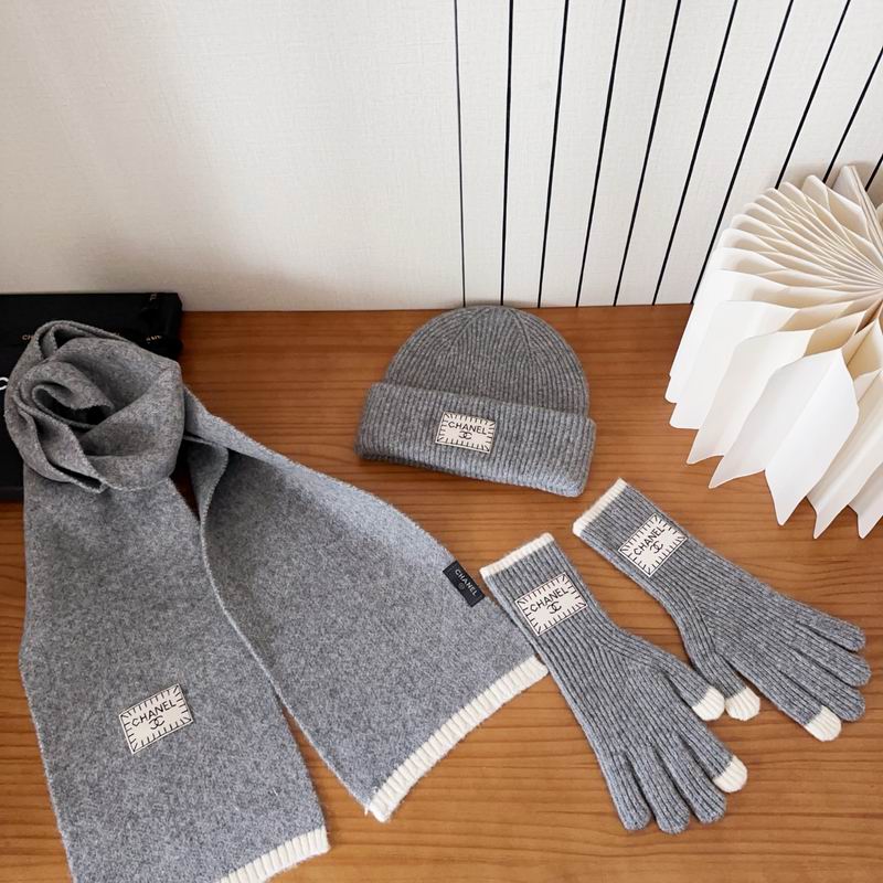Chanel Scarf Hat Gloves (139)