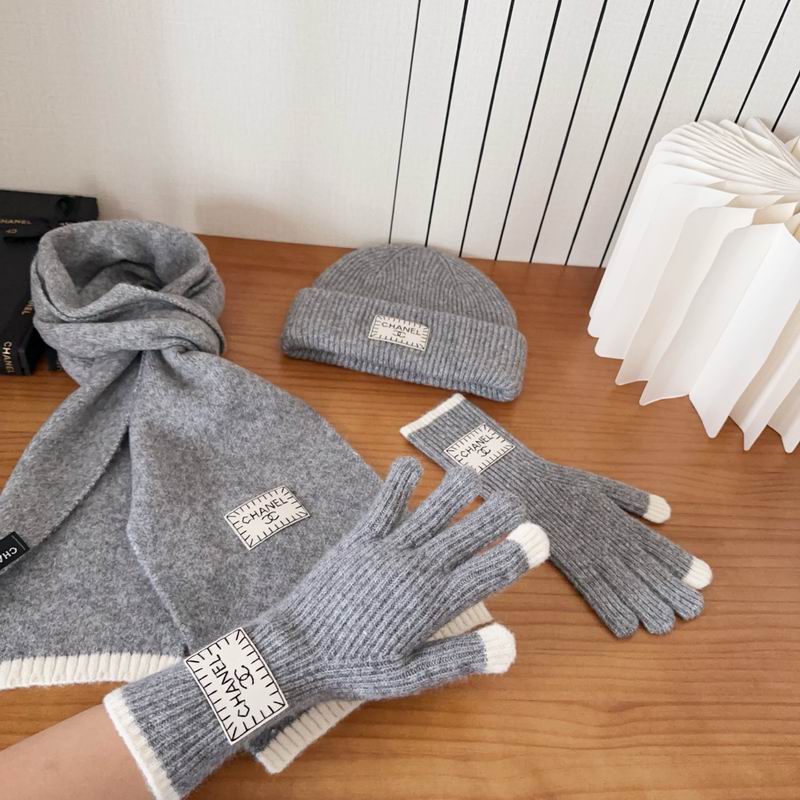 Chanel Scarf Hat Gloves (142)