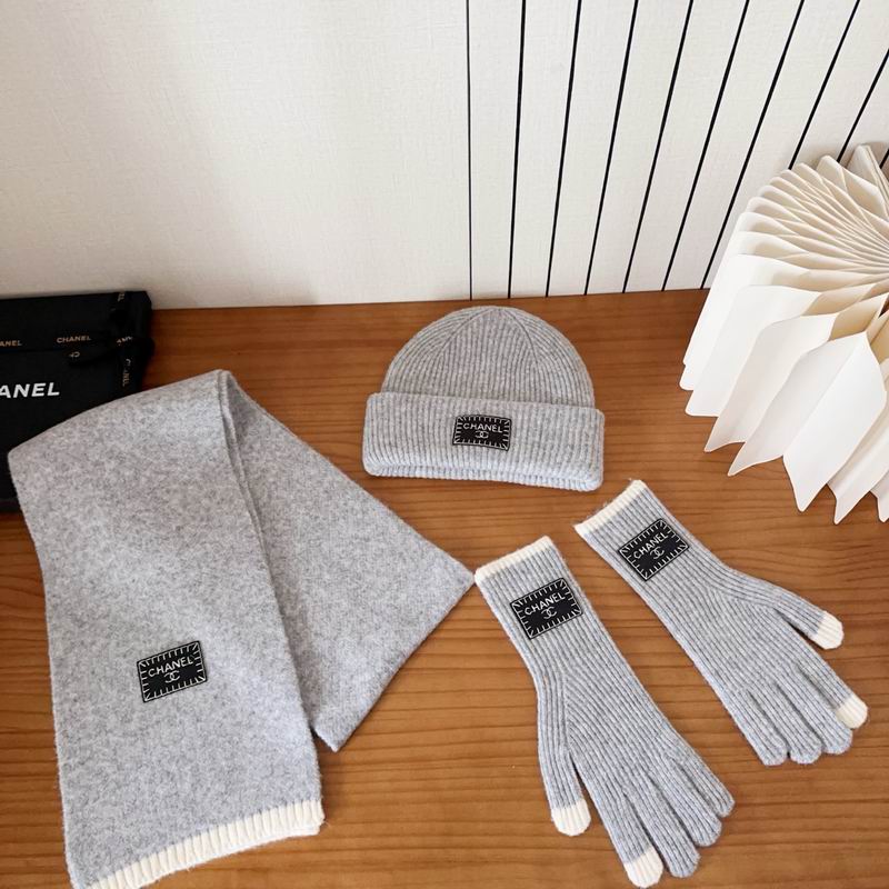 Chanel Scarf Hat Gloves (145)