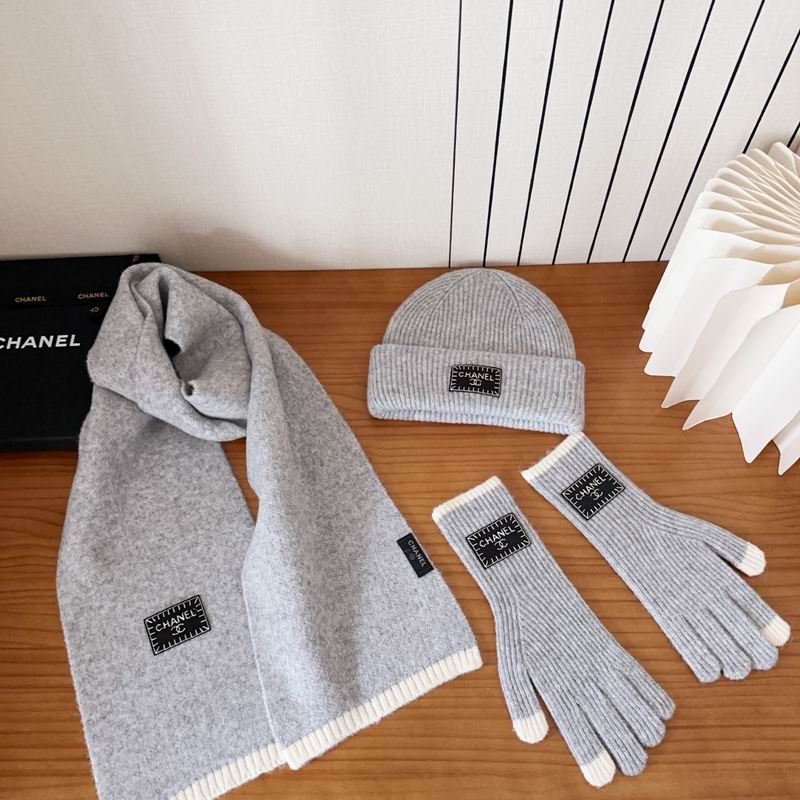 Chanel Scarf Hat Gloves (147)
