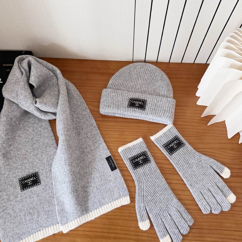 Chanel Scarf Hat Gloves (148)