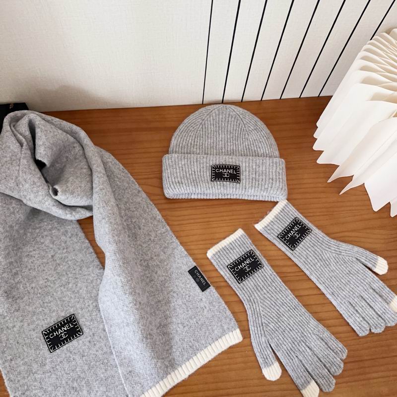Chanel Scarf Hat Gloves (149)