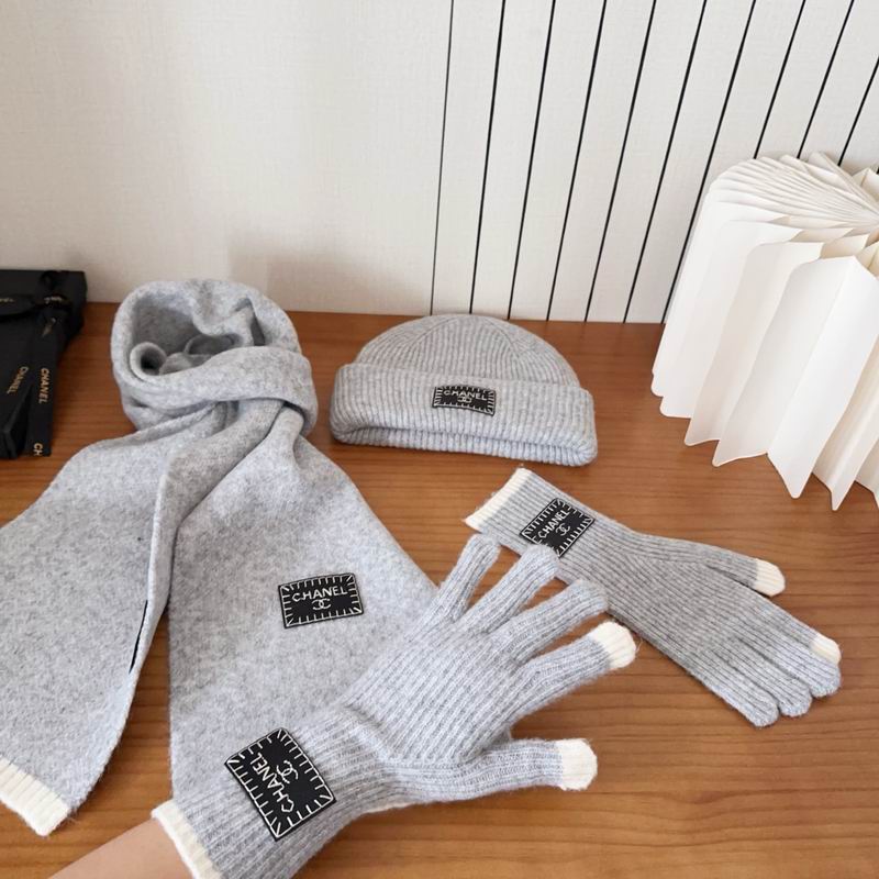Chanel Scarf Hat Gloves (151)
