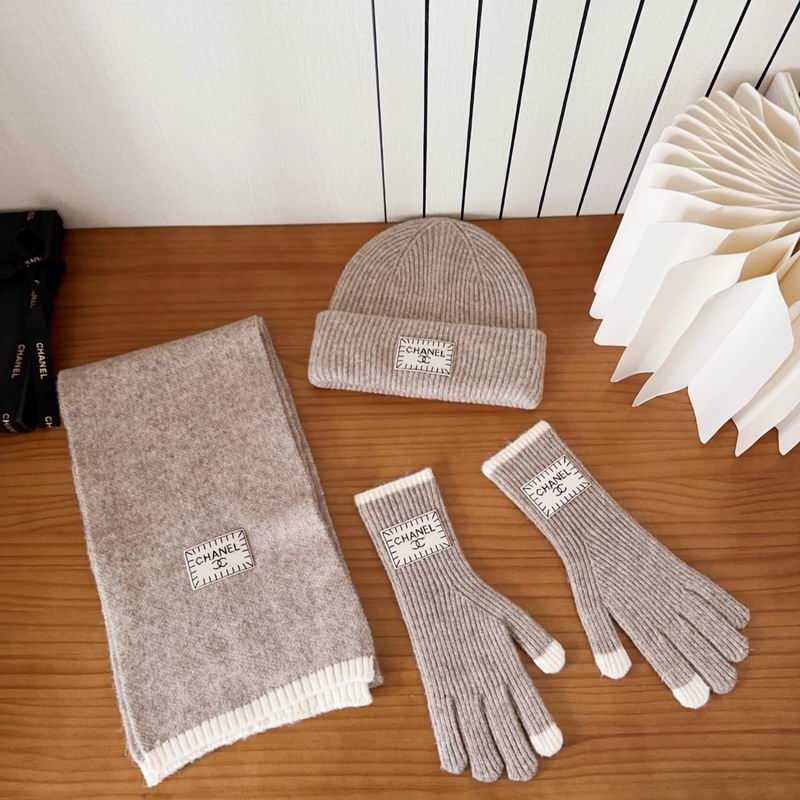 Chanel Scarf Hat Gloves (153)