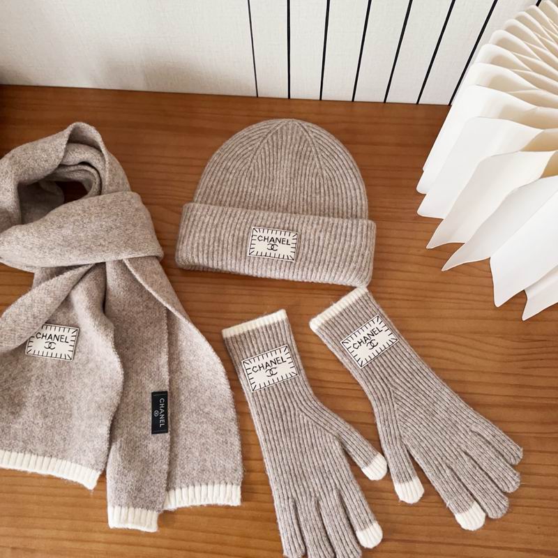 Chanel Scarf Hat Gloves (157)