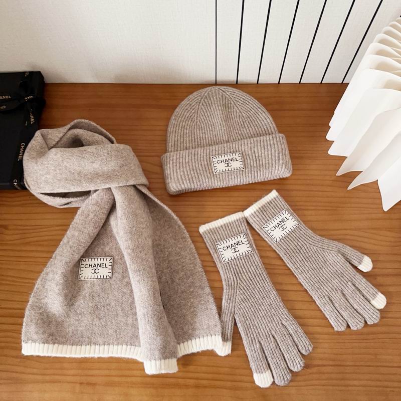 Chanel Scarf Hat Gloves (159)