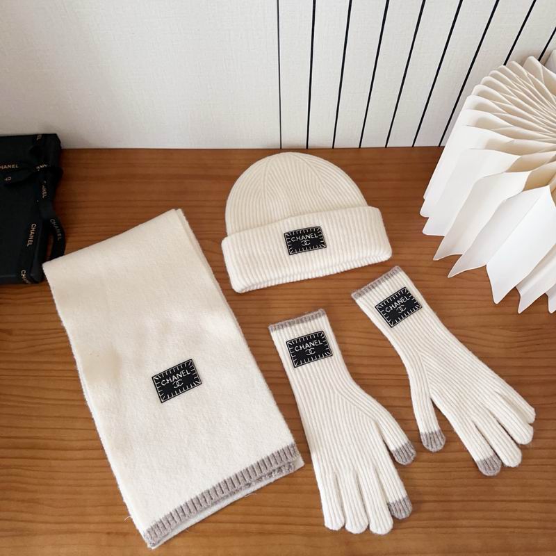 Chanel Scarf Hat Gloves (162)