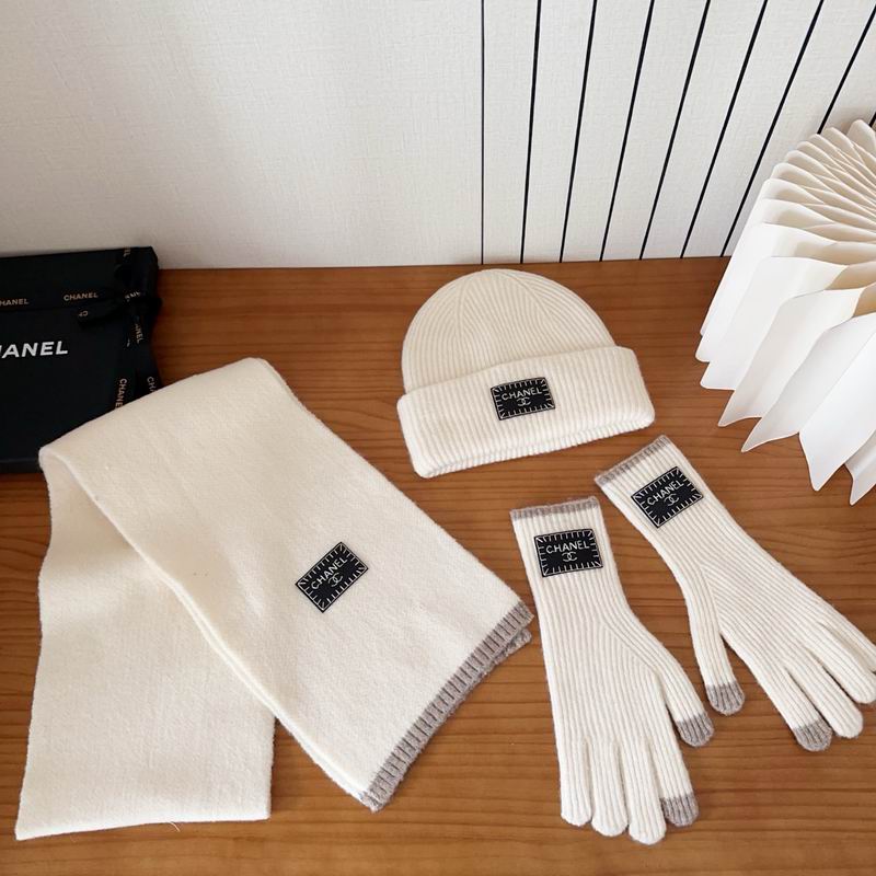 Chanel Scarf Hat Gloves (164)