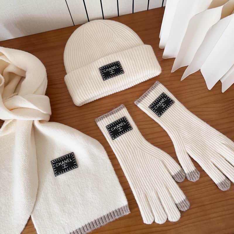 Chanel Scarf Hat Gloves (169)