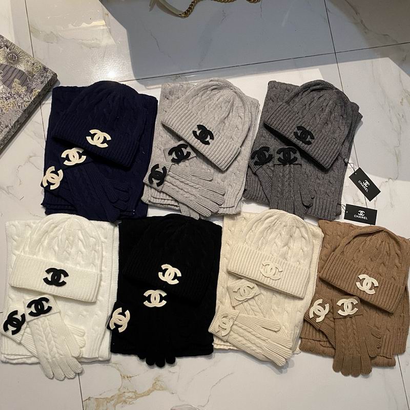 Chanel Scarf Hat Gloves hm (1)
