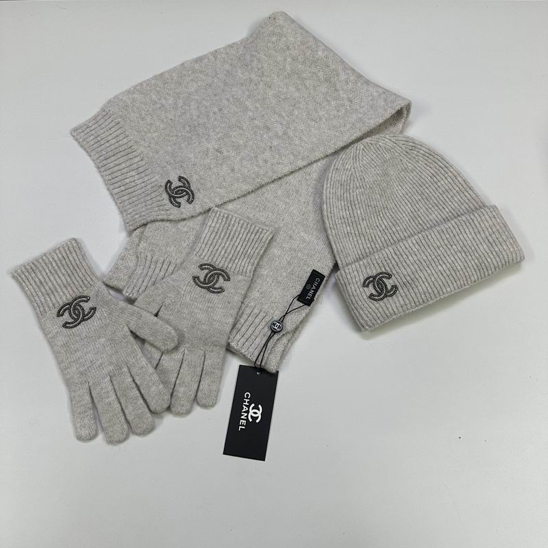 Chanel Scarf Hat Gloves hm (12)