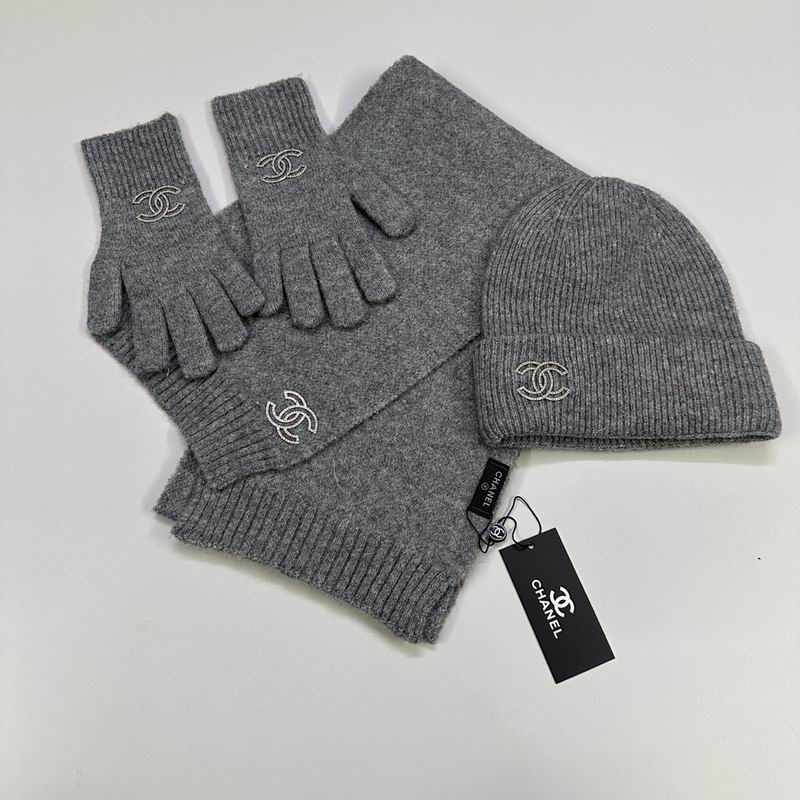 Chanel Scarf Hat Gloves hm (15)