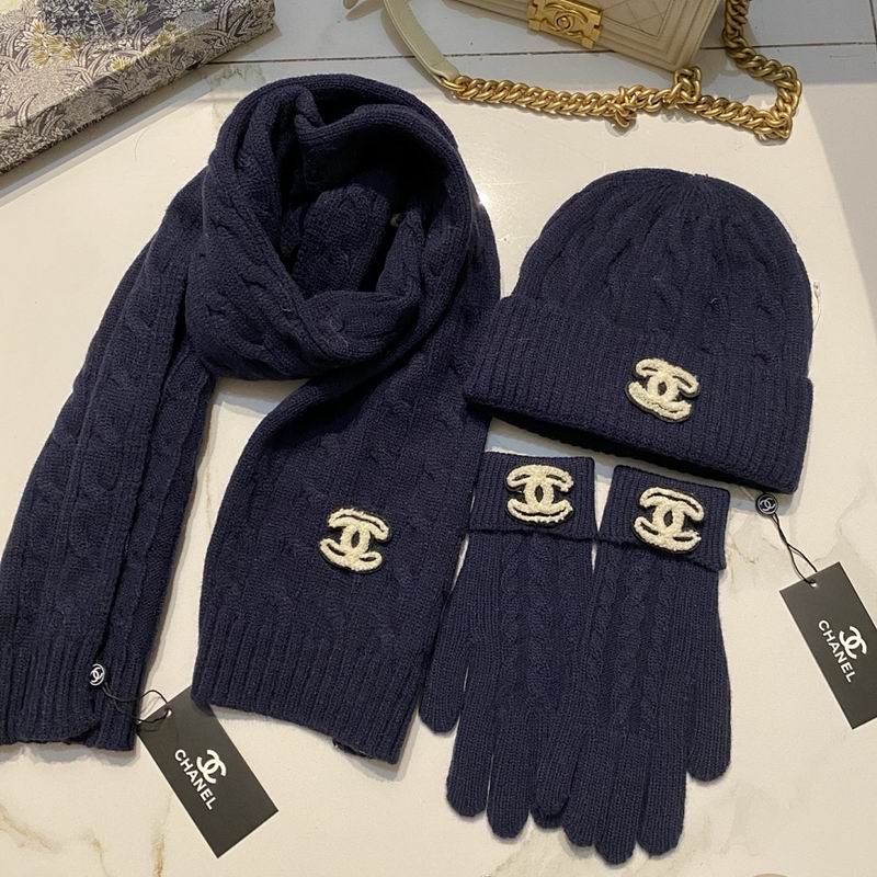 Chanel Scarf Hat Gloves hm (17)