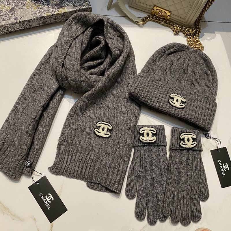 Chanel Scarf Hat Gloves hm (19)