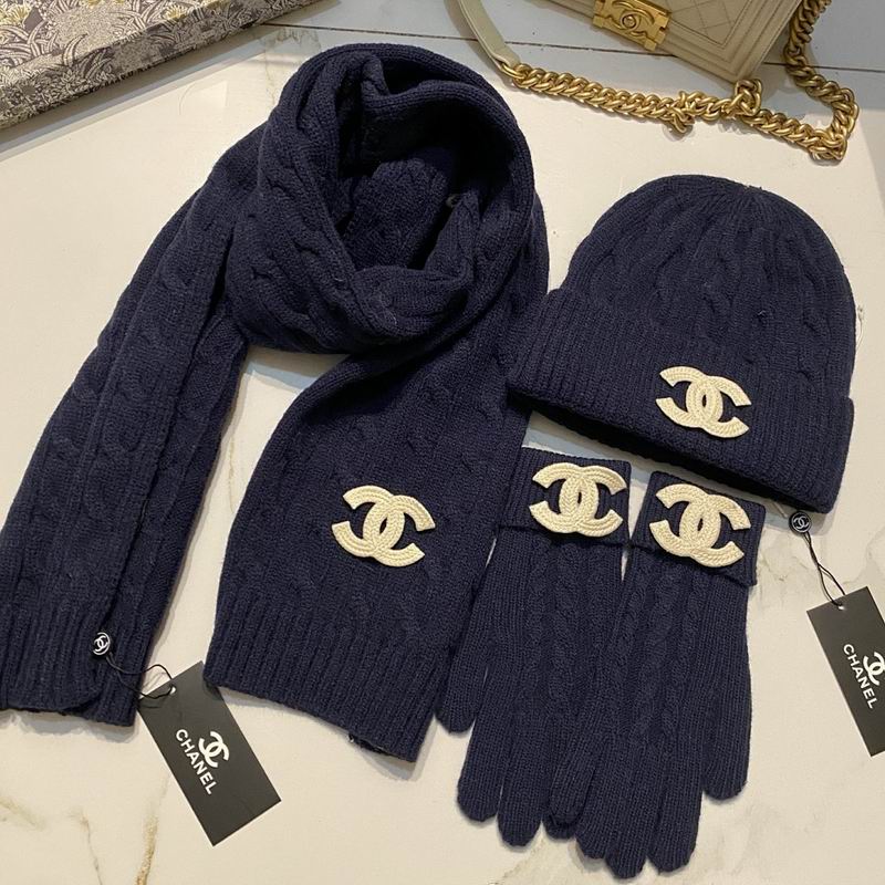 Chanel Scarf Hat Gloves hm (2)